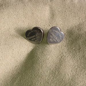 Tiffany & Co Mini Heart Tag Earrings